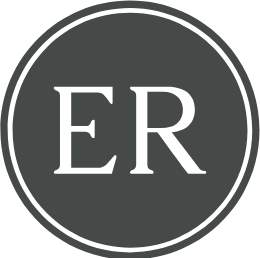 Emelies Redovisning logotyp, monogram ER